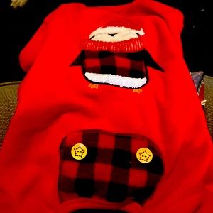 Christmas dog pajamas.